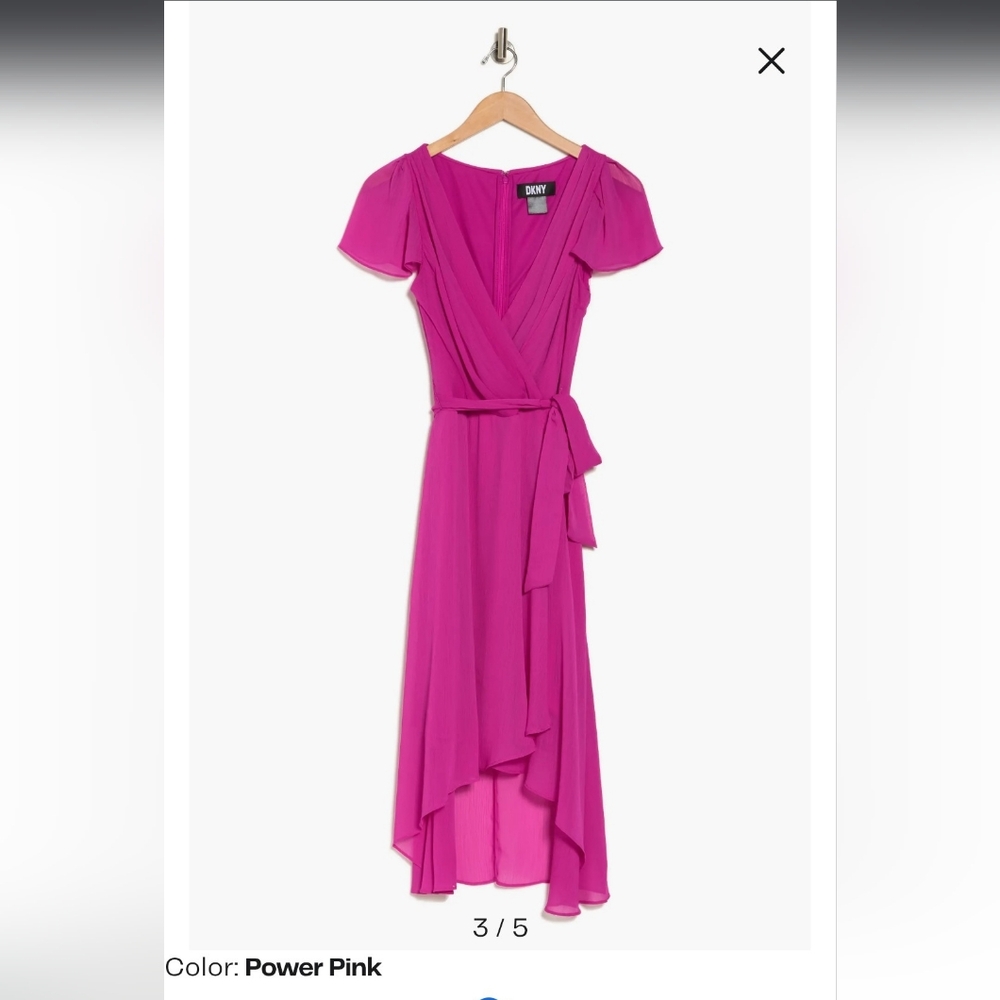 NWT DKNY Midi Wrap Dress